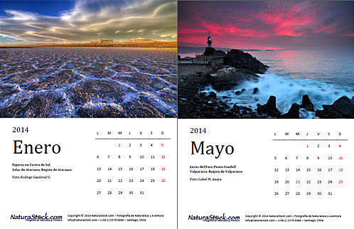 Calendario Chile 2014